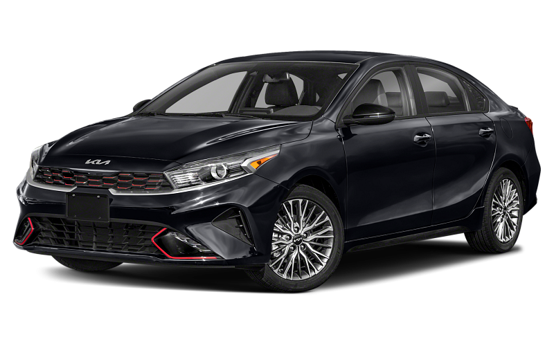 Modern Kia Forte midsize sedan for rental, combining sleek design, fuel efficiency, and advanced features in Waterbury, CT.