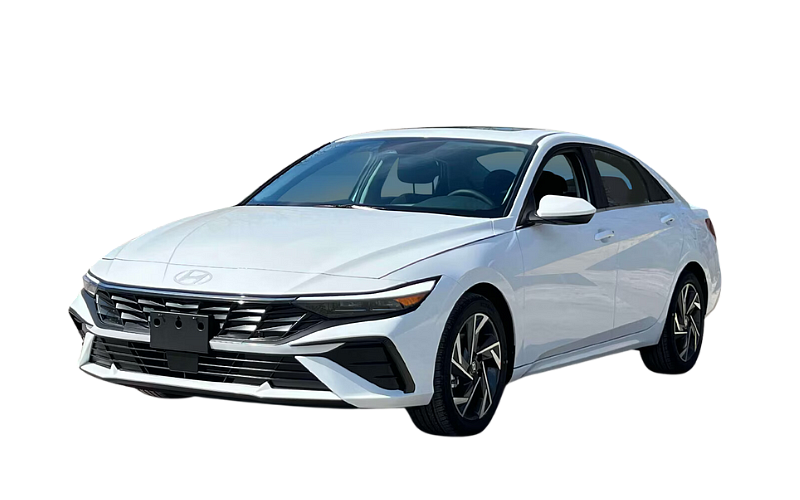 Sleek and stylish Hyundai Elantra midsize sedan available for rental, designed for fuel efficiency and modern convenience in Waterbury, CT.