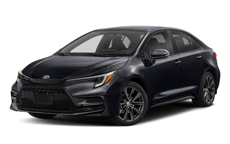 Reliable Toyota Corolla midsize sedan for rental, offering fuel efficiency, advanced safety features, and a comfortable ride in Waterbury, CT.